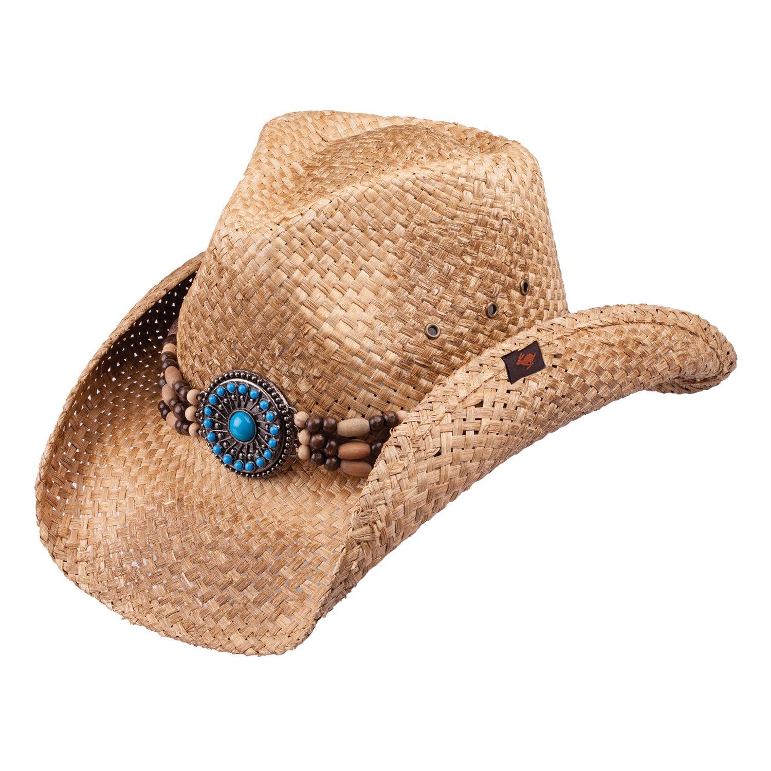 Cree Straw Western Drifter Cowboy Hat Doba Default